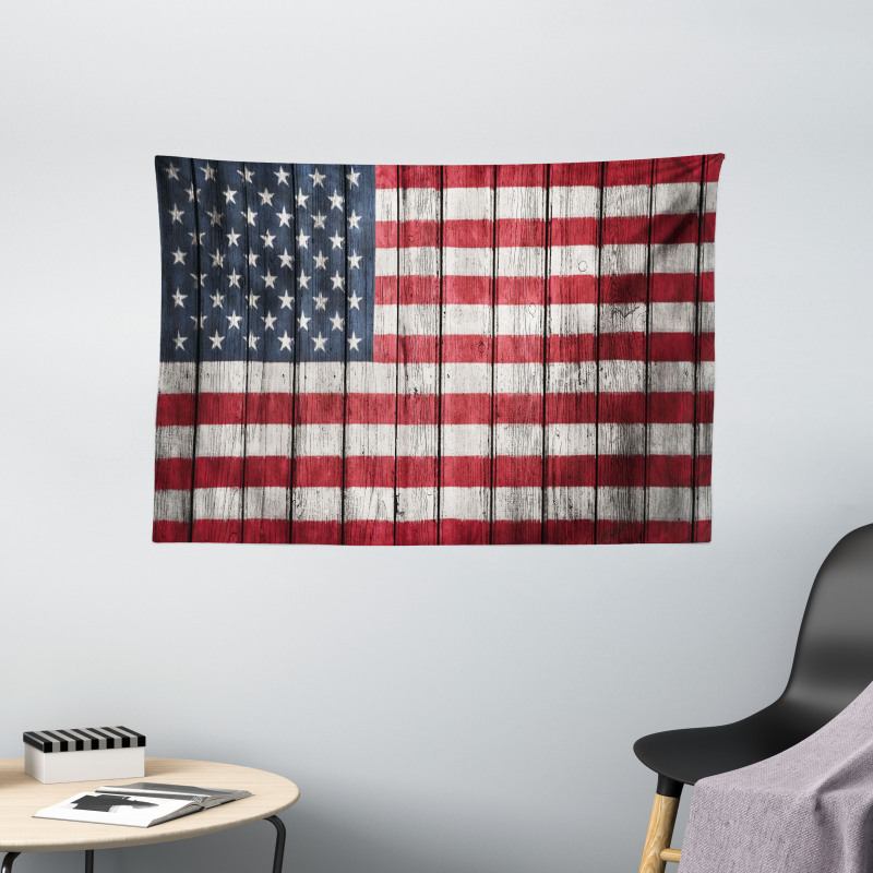 Fourth of July Independence Wide Tapestry