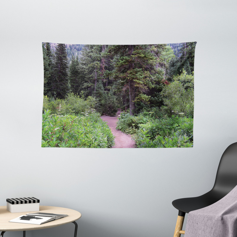 Jungle Trekking Getaway Wide Tapestry