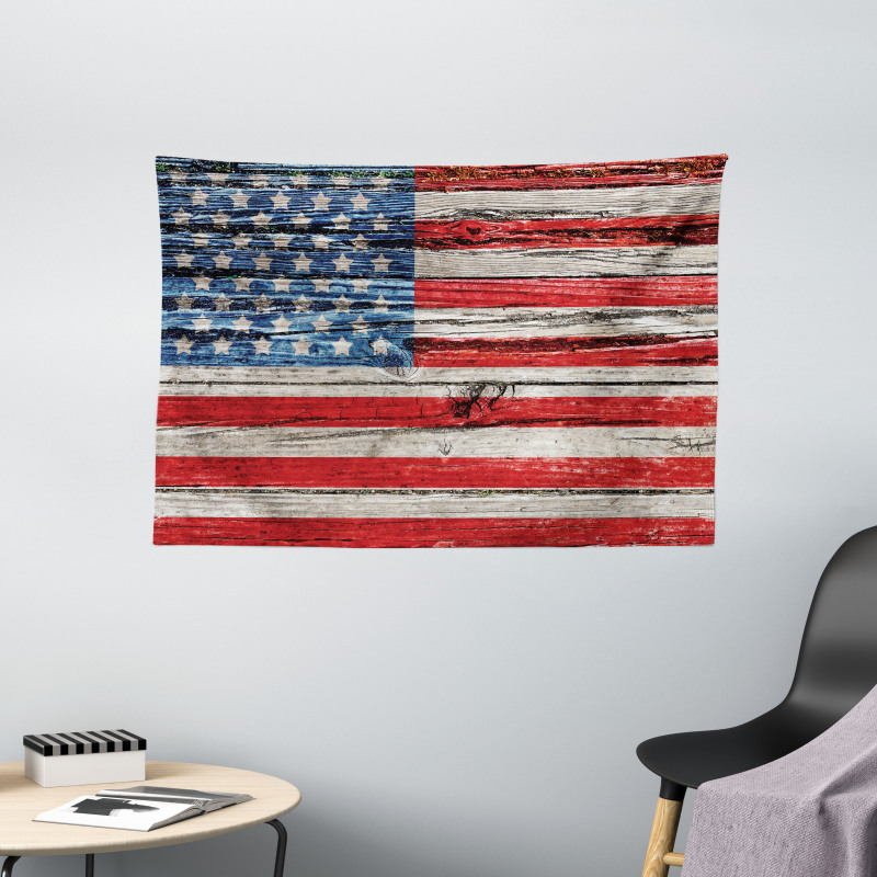 Fourth of July Theme Wide Tapestry
