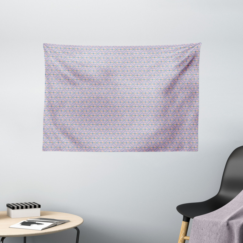 Hexagons Wide Tapestry