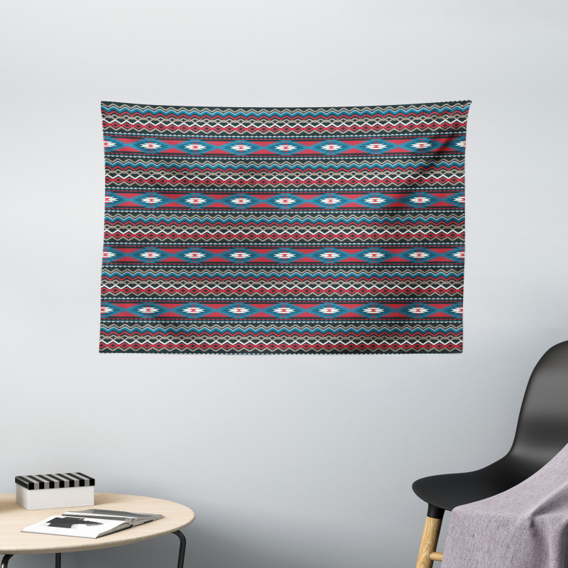 Old Motif Wide Tapestry