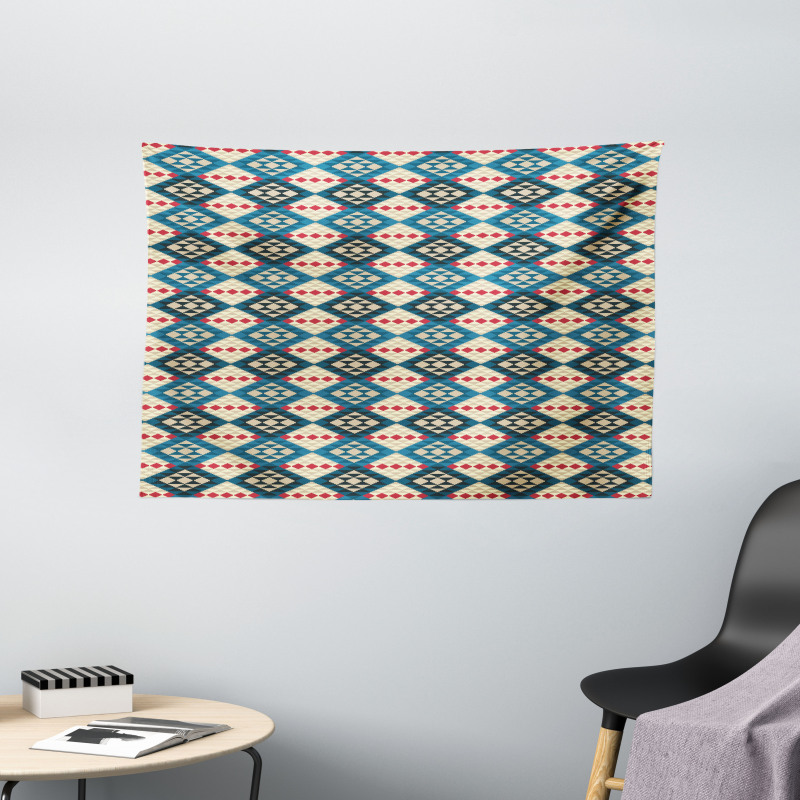 Braided Mosaic Art Wide Tapestry