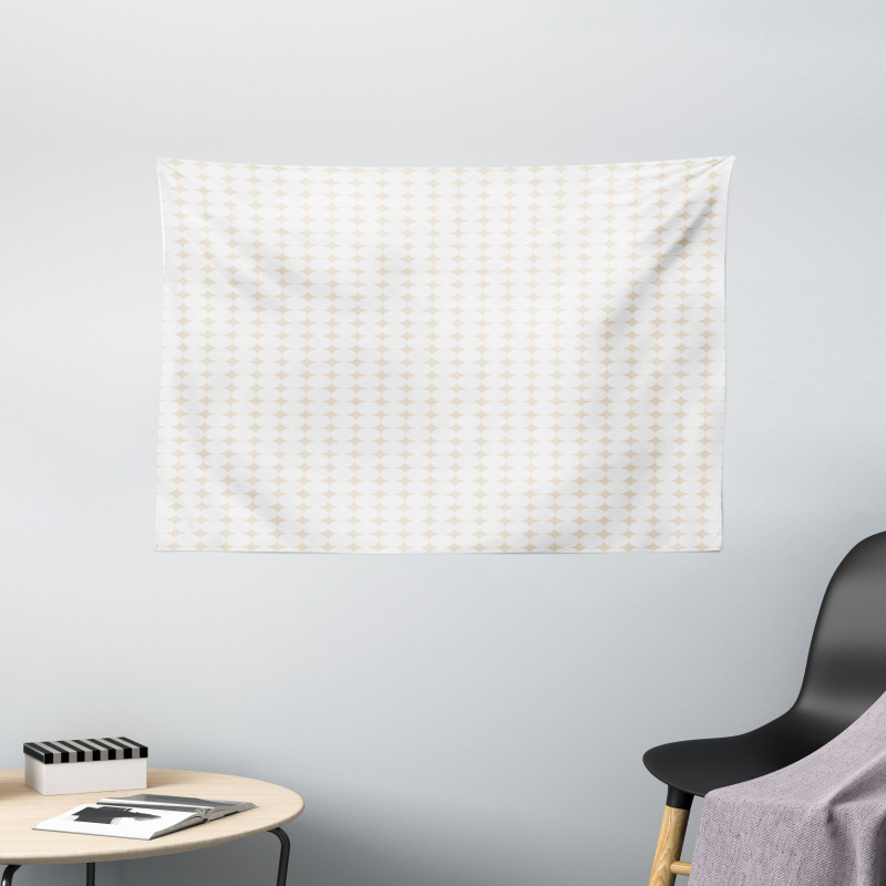 Pastel Simple Shapes Wide Tapestry