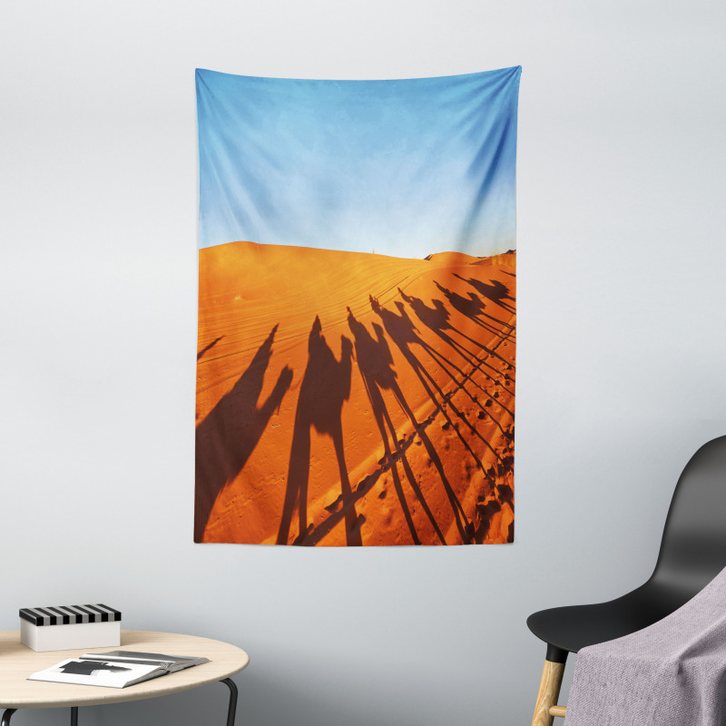 Camel Caravan Silhouette Tapestry