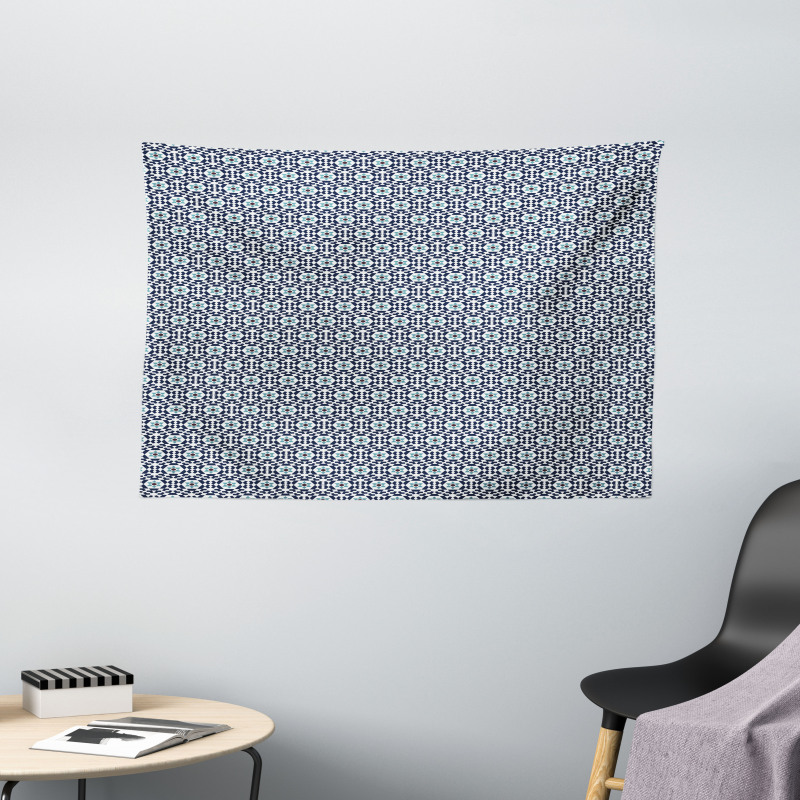 Oriental Geometric Floral Wide Tapestry