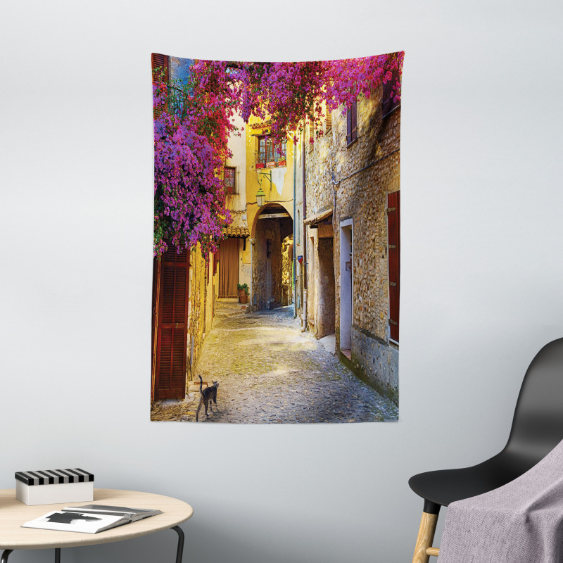 Historical Houses Alley Tapestry