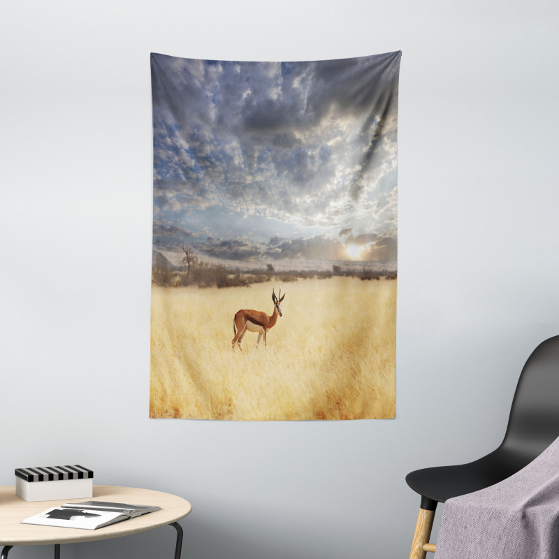 Antelope in Tranquil Nature Tapestry