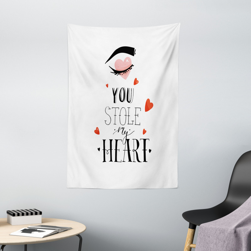 You Stole My Heart Woman Eye Tapestry