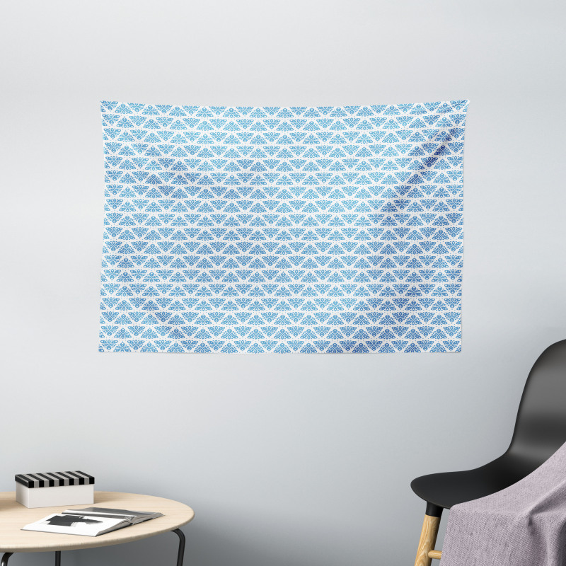 Rounds and Leaves Motif Wide Tapestry