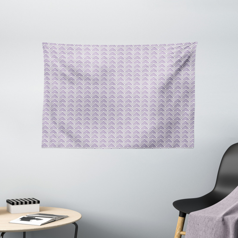 Triangles Diagonal Strips Wide Tapestry