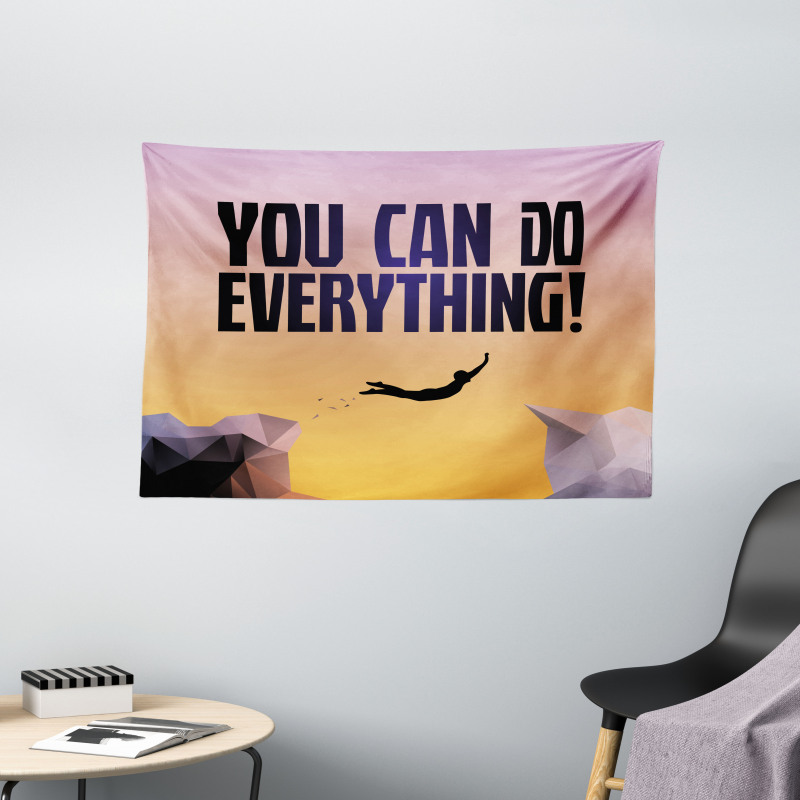 You Can Do Everything Phrase Wide Tapestry