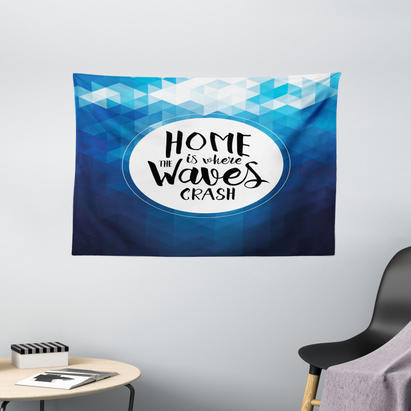 Home is Where Waves Crash Wide Tapestry