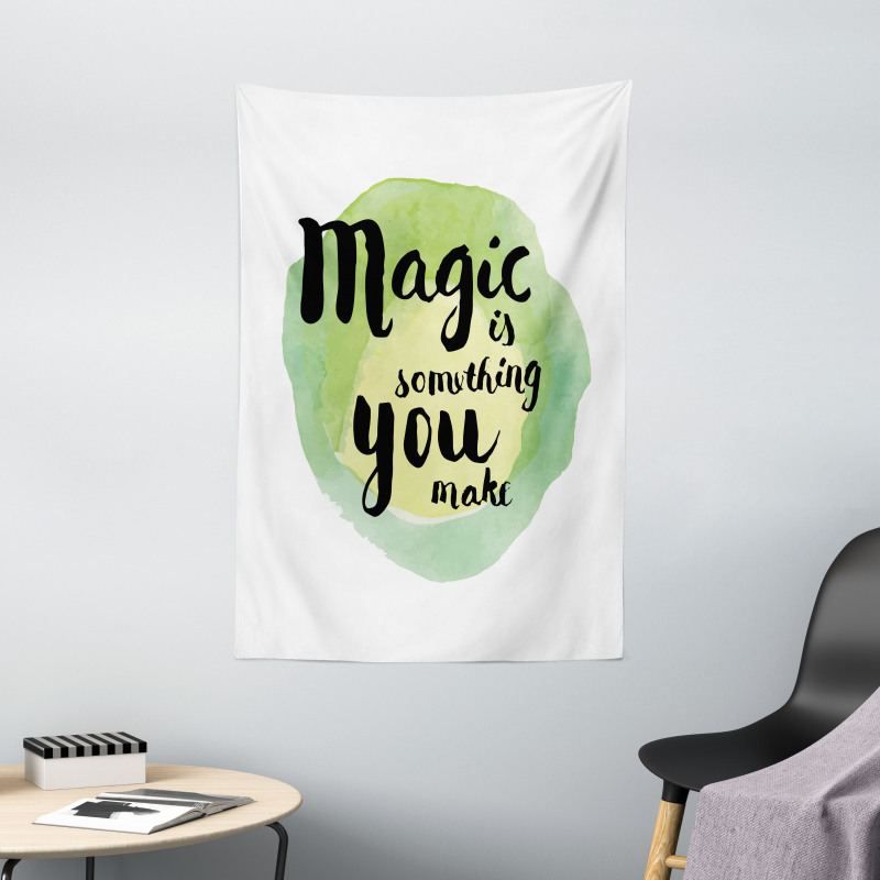 Watercolor Inspirational Art Tapestry