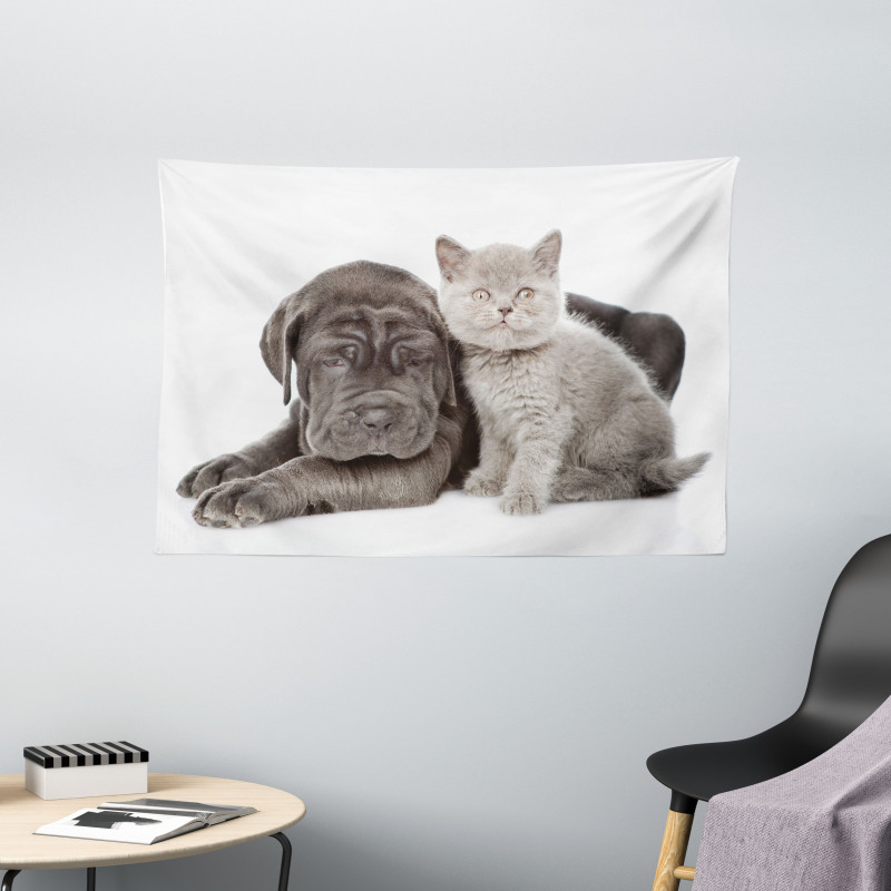 Lazy Neapolitan Mastiff Wide Tapestry