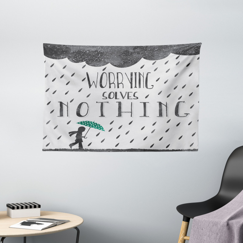 Worrying Solves Nothing Wide Tapestry