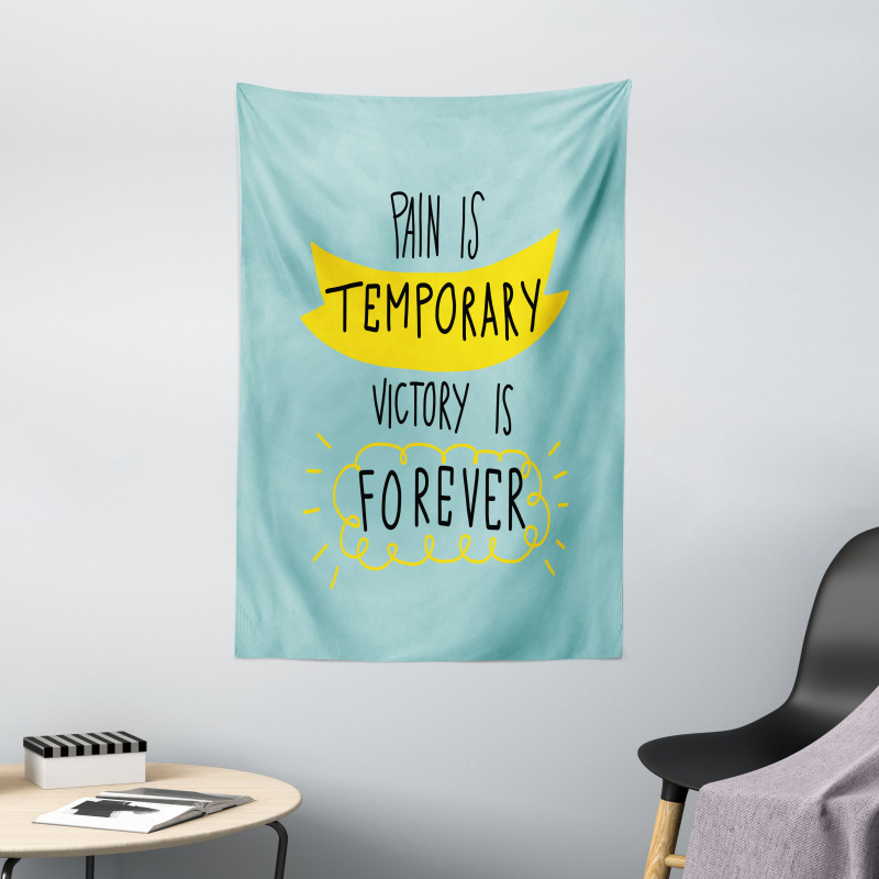 Victory is Forever Text Tapestry