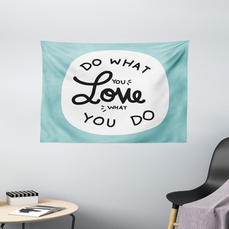 Positive Simple Wording Wide Tapestry