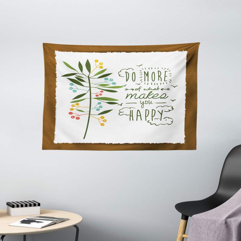 Mindfulness Flying Birds Wide Tapestry