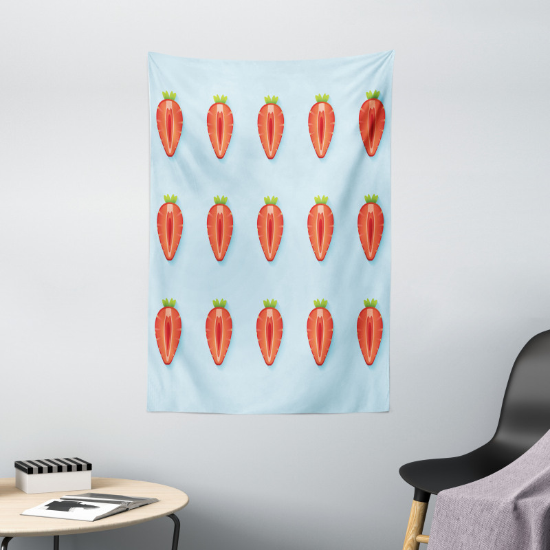 Symmetric Halved Strawberry Tapestry