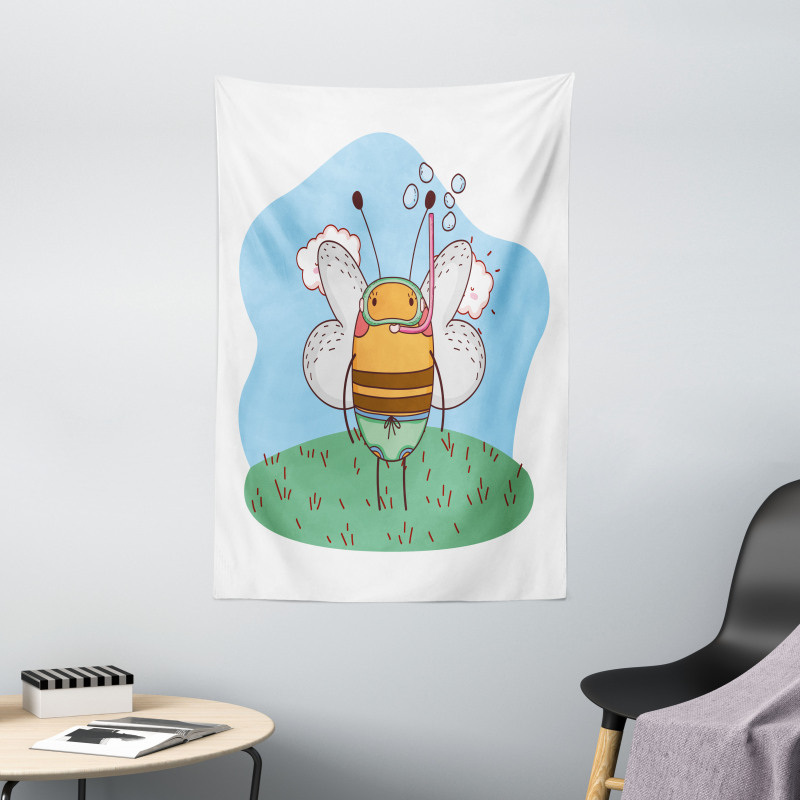 Character with Snorkel Tapestry