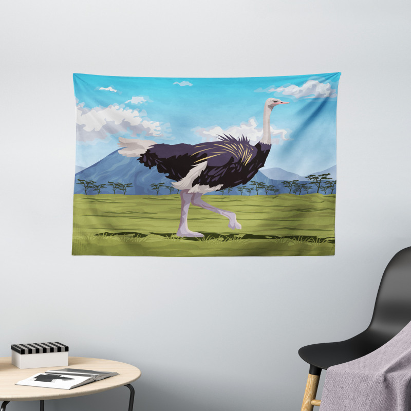 Landscape and Animal Wide Tapestry