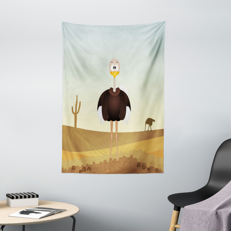 Front Portrait Desert Area Tapestry