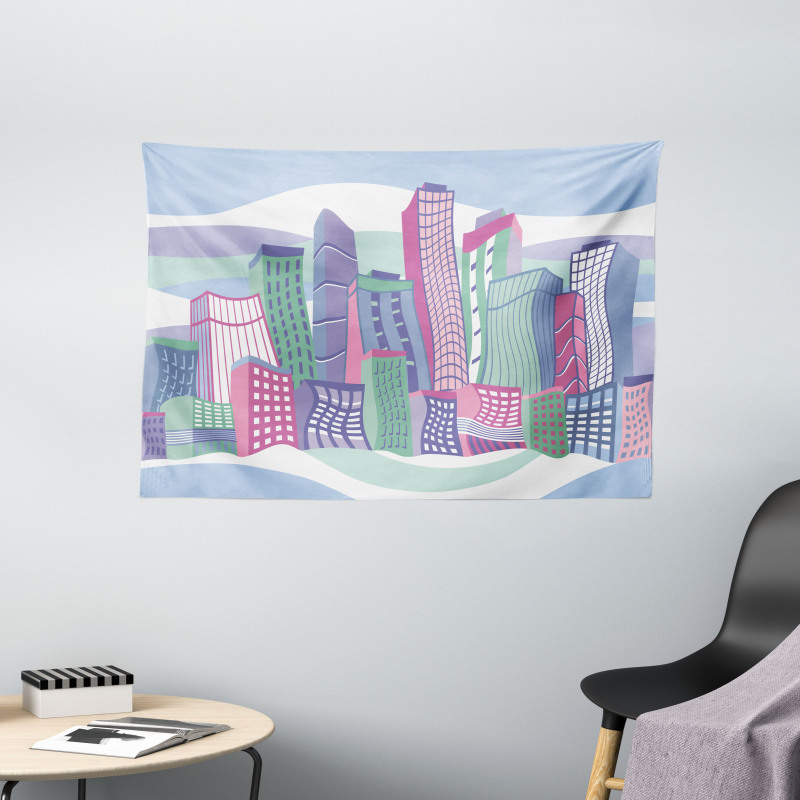 Funny Buildings in City Wide Tapestry