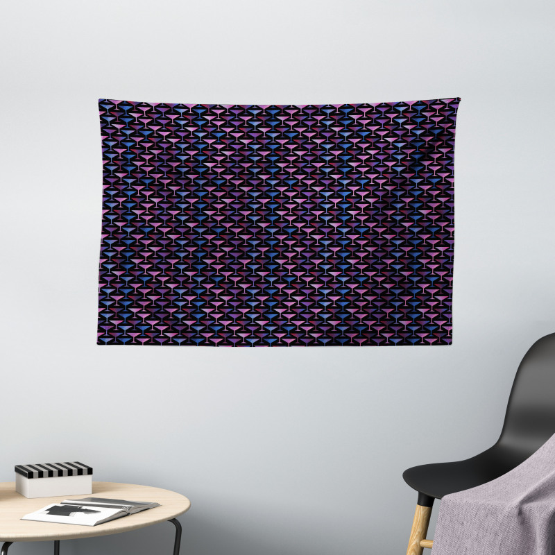 Martini Glass Cocktail Wide Tapestry