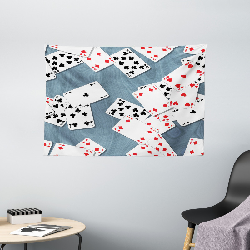 Playing Cards Wide Tapestry