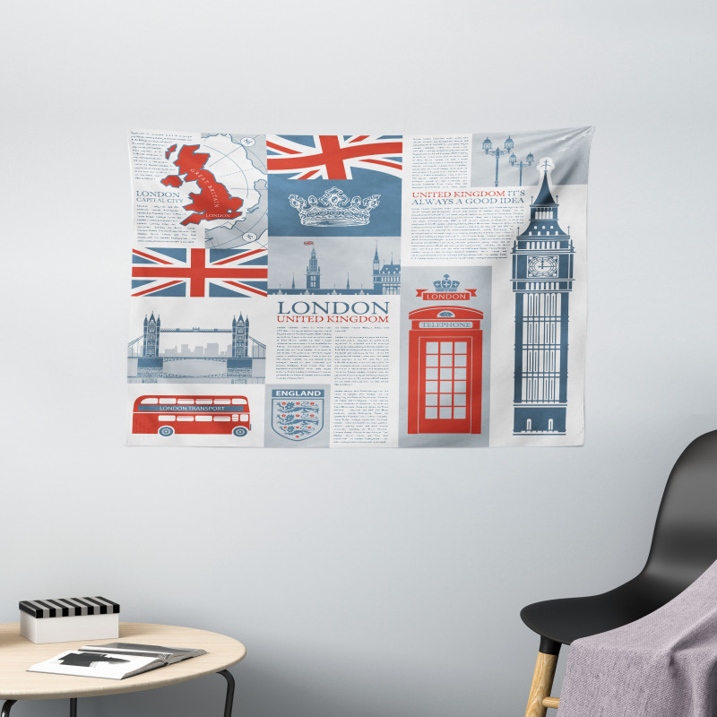 London United Kingdom Wide Tapestry