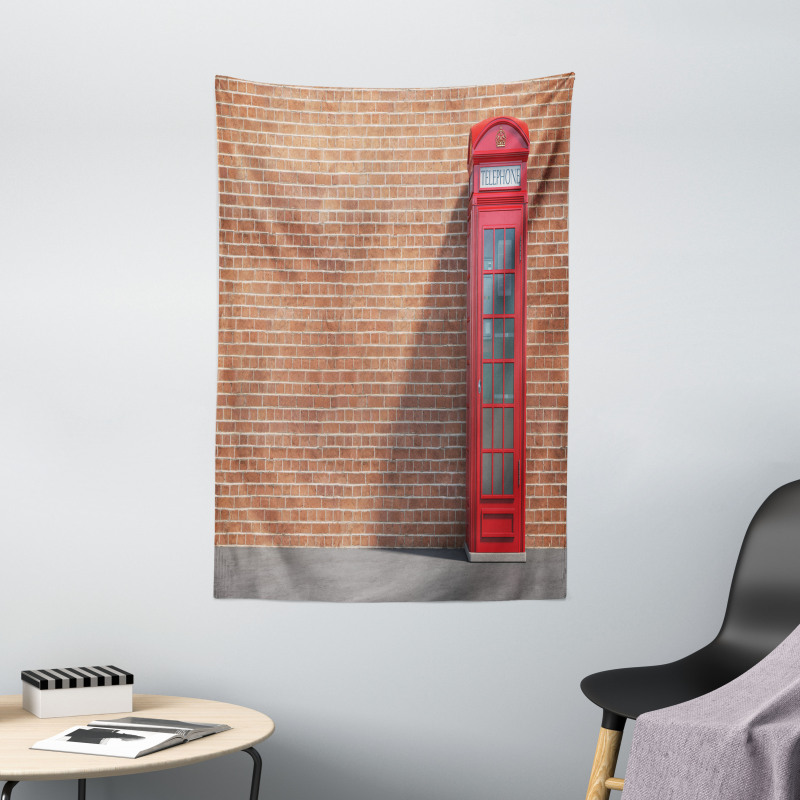 Telephone Kiosk Bricks Tapestry