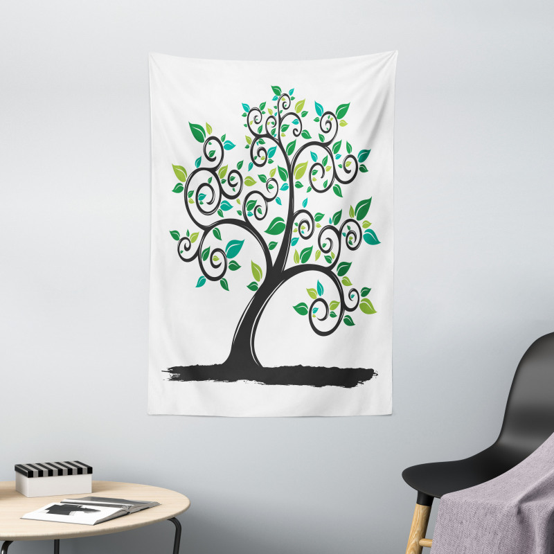 Abstract Minimalist Nature Tapestry