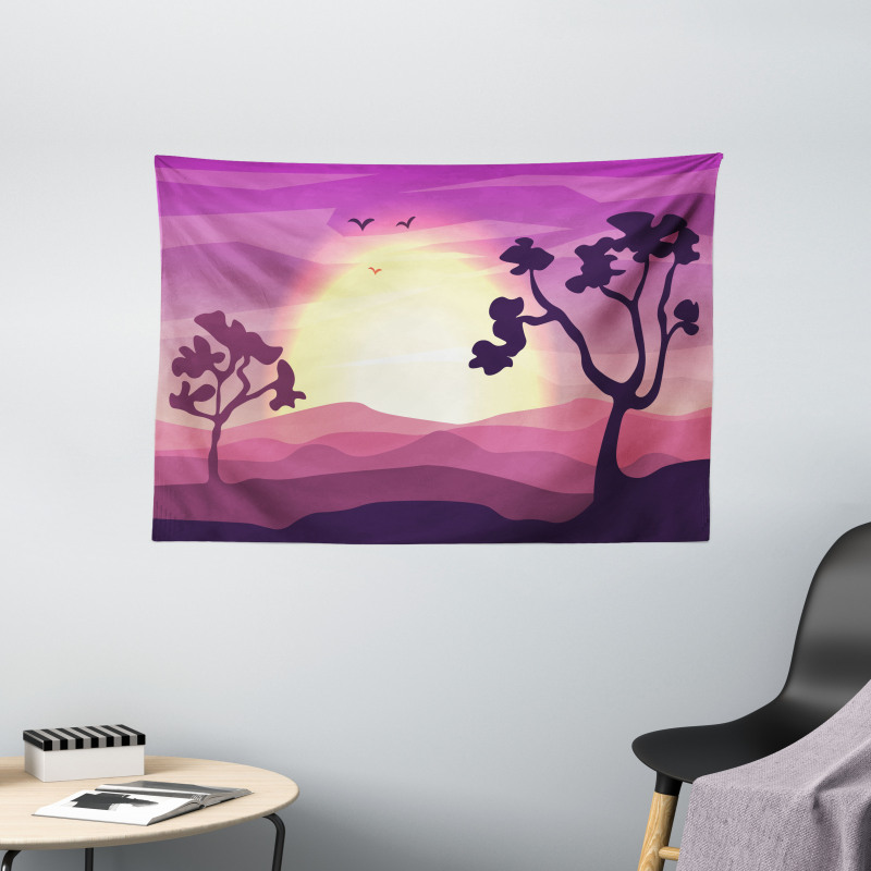 Gradient Landscape Wide Tapestry