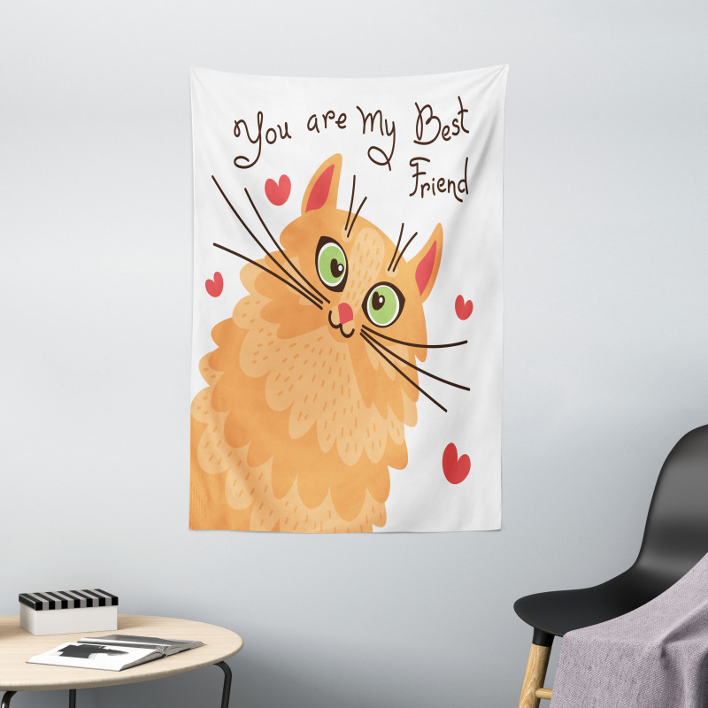 Kitten Motivation Tapestry