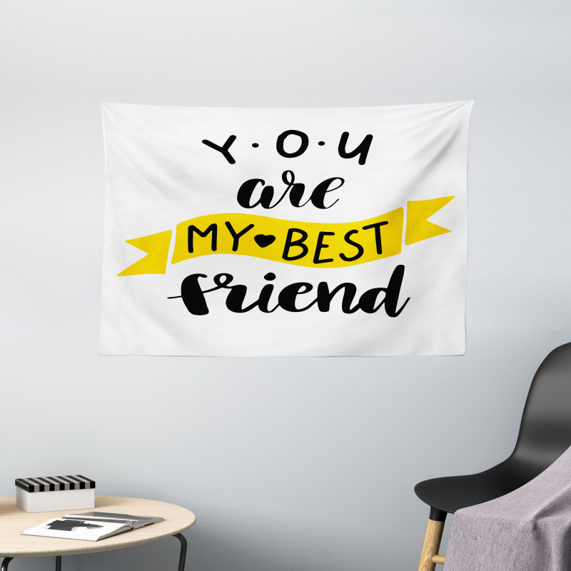 Buddy Motivation Art Wide Tapestry