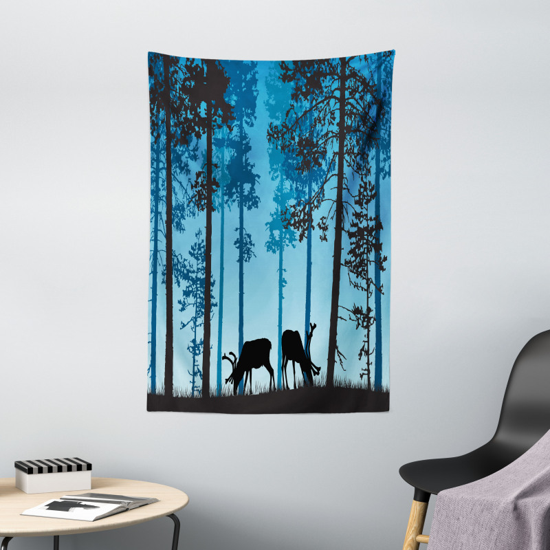 Wild Animal Elk Forest Tapestry