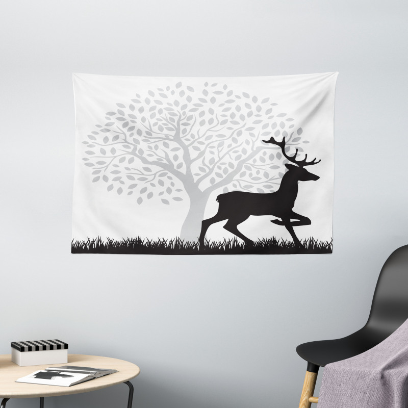 Gracious Wild Animal Wide Tapestry