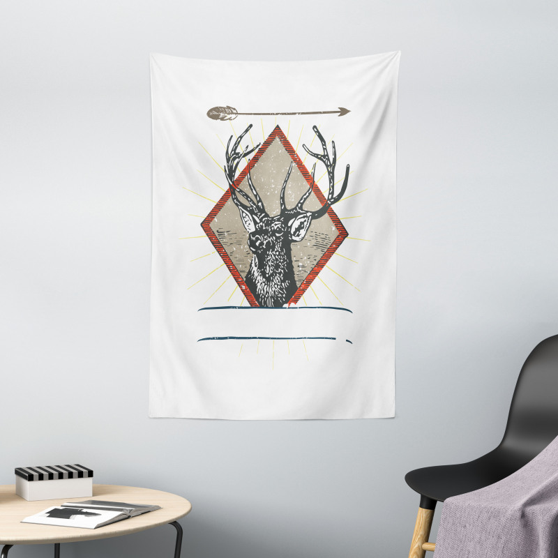 Hipster Wild Antler Tapestry