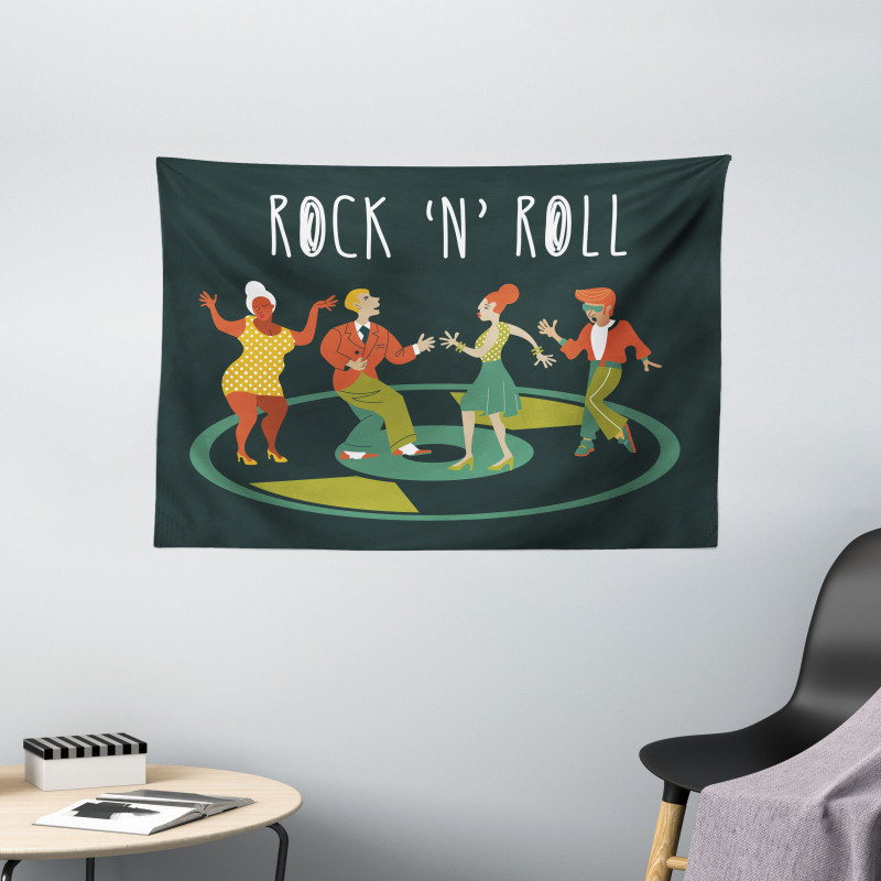 Hipster Themed Party Wide Tapestry