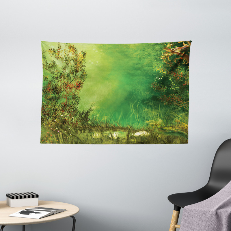 Butterfly Fairytale Wide Tapestry