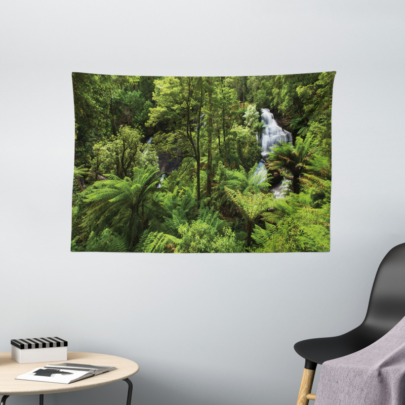 Rainforest Fall River Wide Tapestry