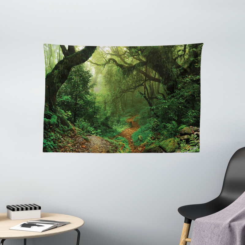 Forest in Asia Touristic Wide Tapestry