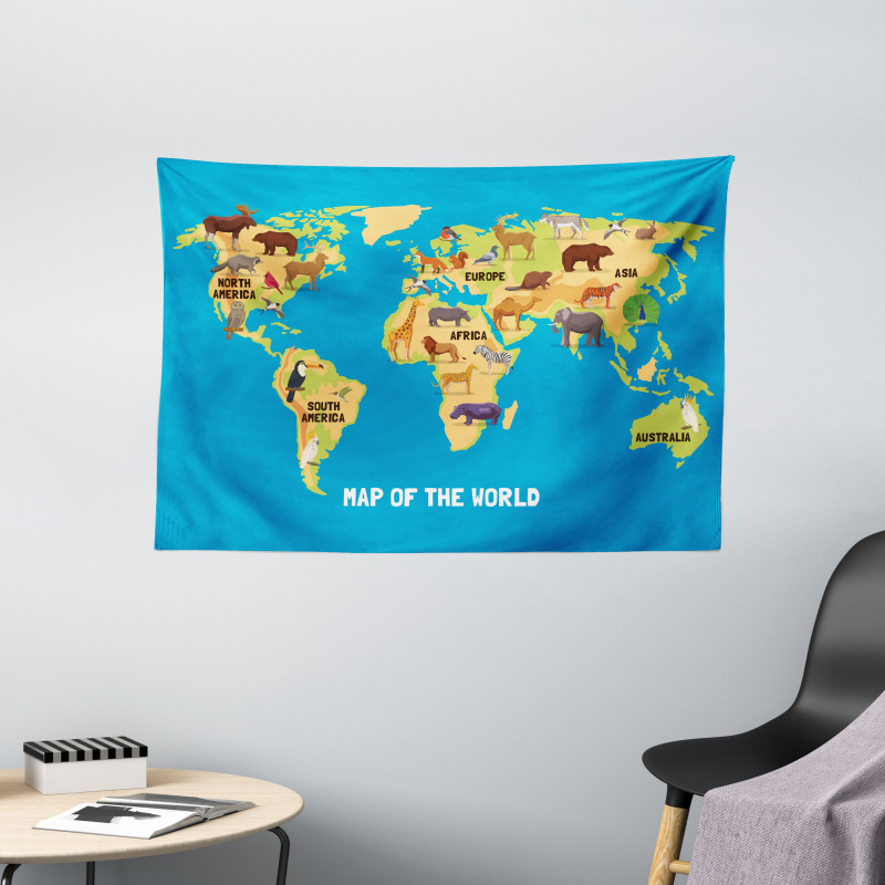 Flat Map of World Wide Tapestry