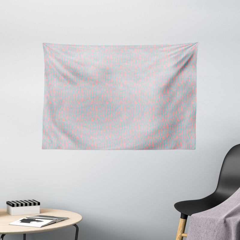 Misshaped Rectangles Wide Tapestry