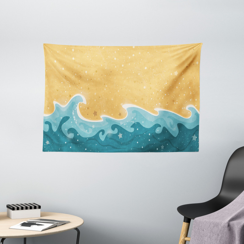 Grange Waves Stars Wide Tapestry