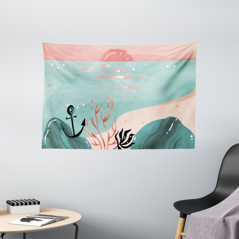 Abstract Underwater Wide Tapestry