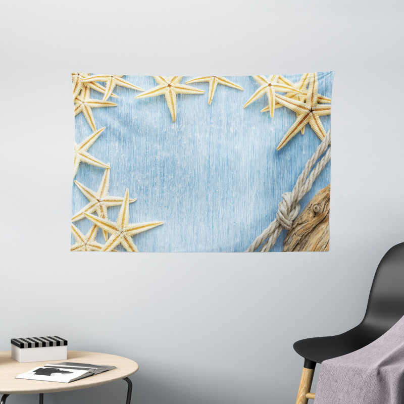 Maritime Beach Shell Wide Tapestry