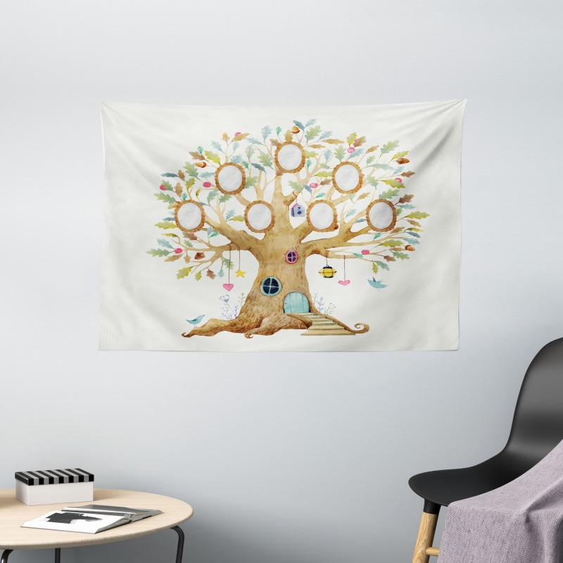 Forest Home Family Tree Wide Tapestry