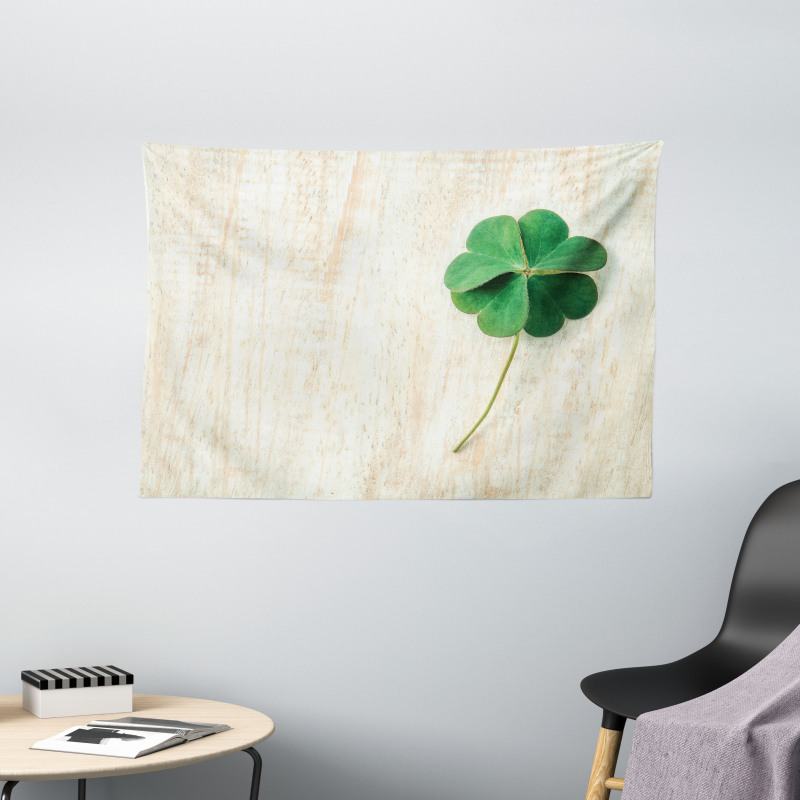 Close up Photo of Shamrock Wide Tapestry