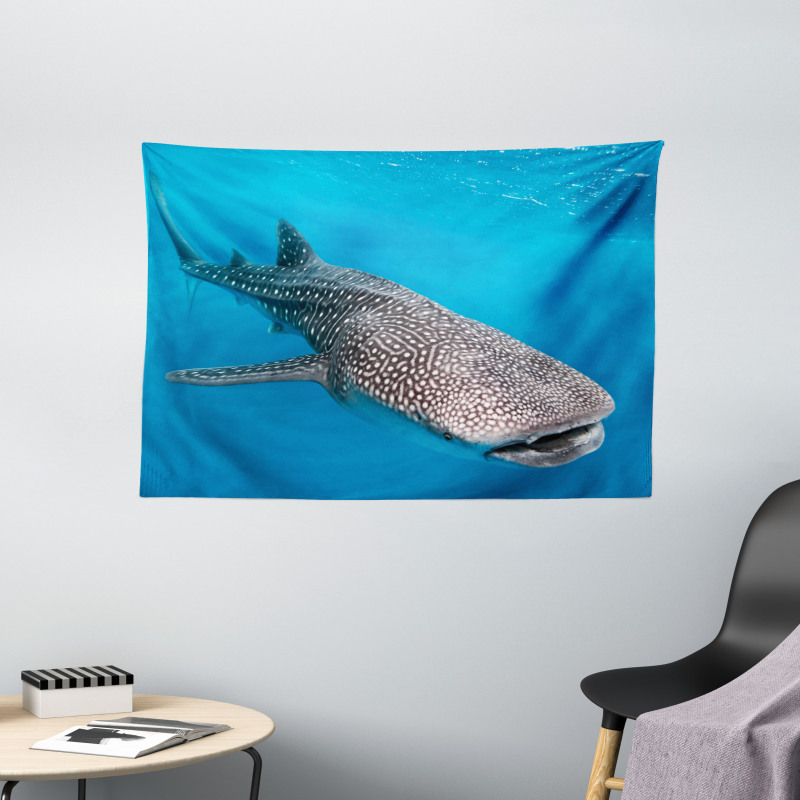 Swimming Whale Sea Wide Tapestry